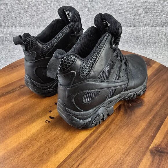 Merrell Mens 7M Lace-Up Leather‎ Hiking Boots Black - Picture 11 of 14